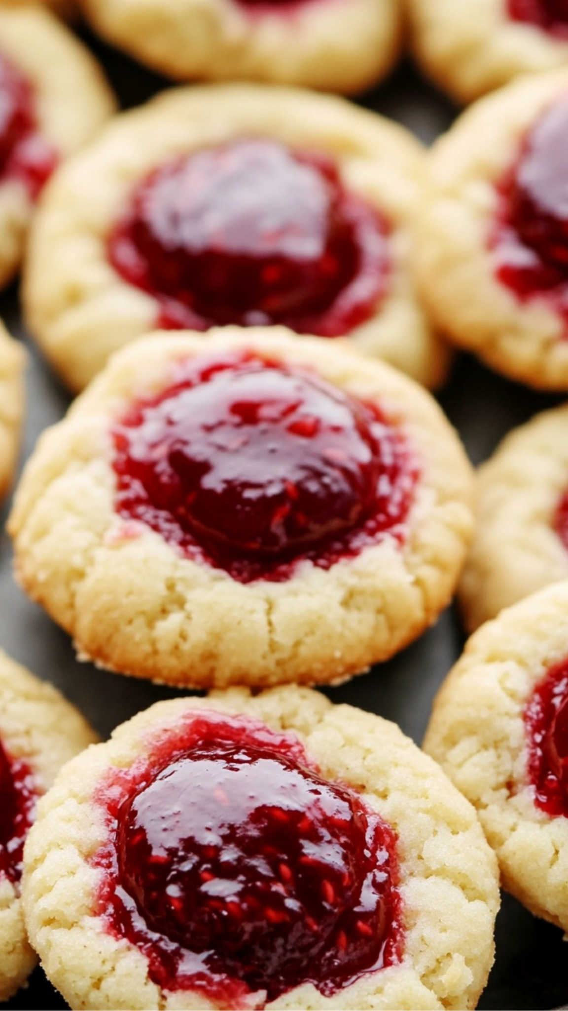 Raspberry Cheesecake Thumbprint Cookies - Lidia Recipes