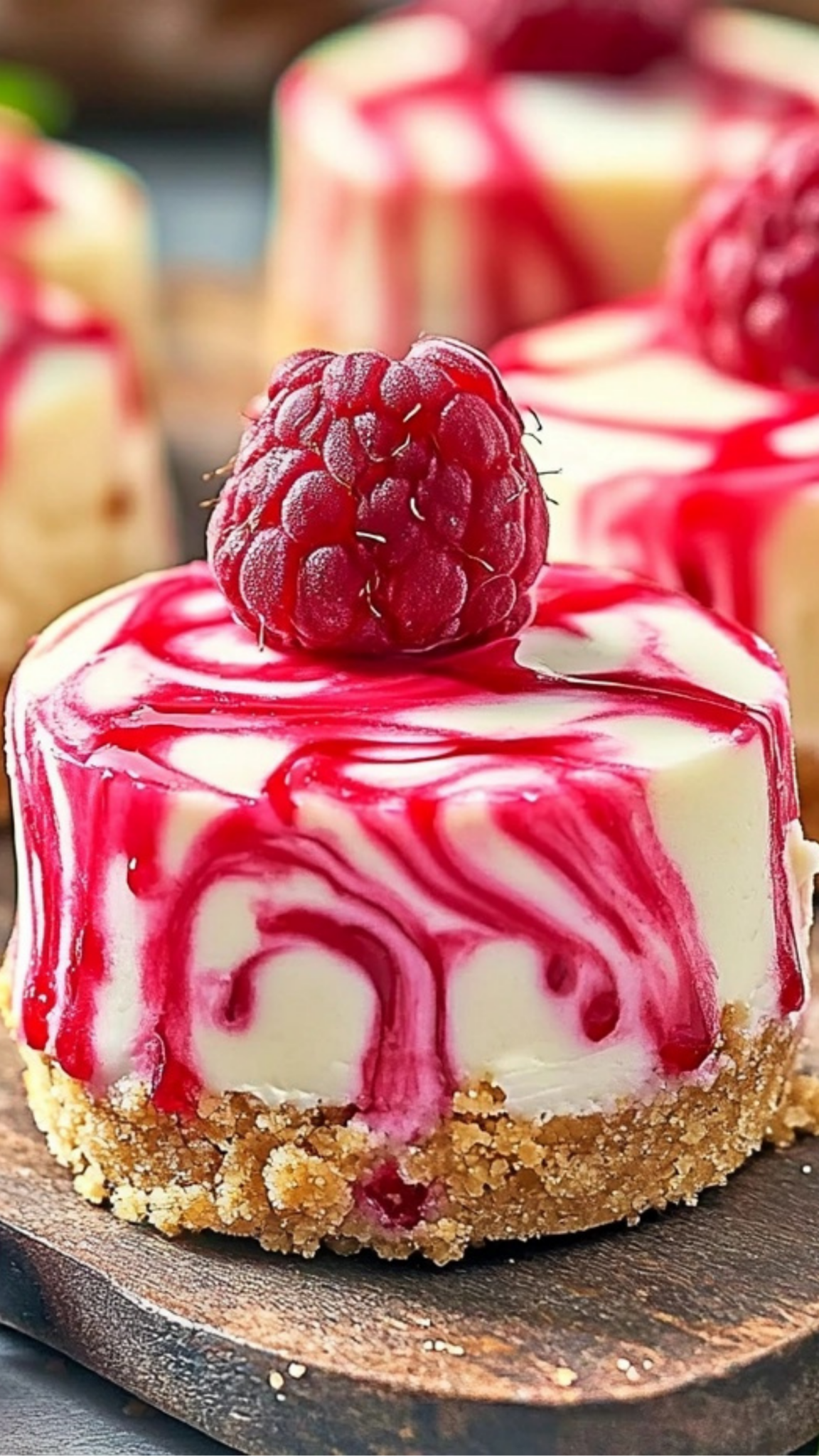 Mini Raspberry Cheesecake - Lidia Recipes