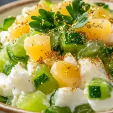Green and Gold Ambrosia Salad: A Beginner-Friendly Recipe for a Refreshing Treat