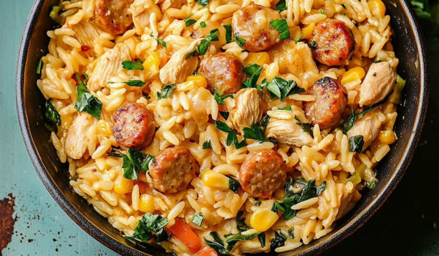Creamy Chicken Sausage Orzo Skillet: A Perfect One-Pan Meal for ...